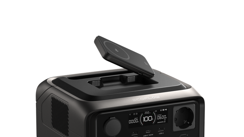 Chargez l'image dans la visionneuse de la galerie, EcoFlow RIVER 3 Plus sans fil 286 Wh, avec batterie externe Rapid 5k, version UE