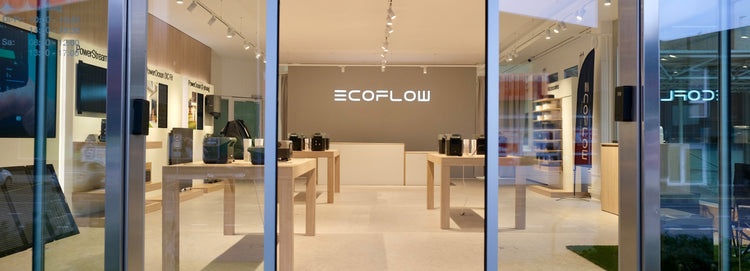 EcoFlow Schweiz Flagship Store Laden Dietikon Showroom Eingang
