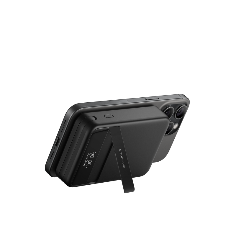 Laden Sie das Bild in Galerie - Viewer, EcoFlow RAPID magnetische Powerbank 10000 mAh schwarz (Qi2 MagSafe)