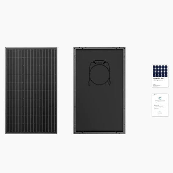 Chargez l'image dans la visionneuse de la galerie, Ensemble de rangement pour centrale électrique solaire de balcon EcoFlow | Onduleur de 600 watts et 2 panneaux solaires de 100 watts | avec la centrale électrique DELTA 3 | Version CH