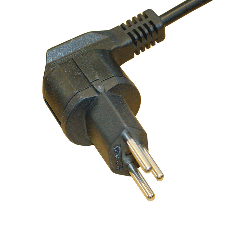 Carica immagine in Galleria Viewer, Adattatore fisso 230 VAC da spina Euro (Schuko) a spina CH T12 (per presa CH-T13)