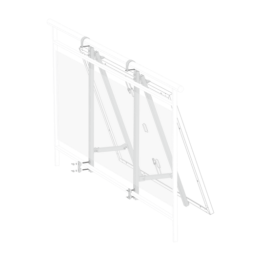 Support solaire EcoFlow pour diverses balustrades de balcon
