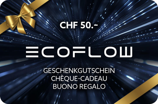 Buono regalo digitale EcoFlow Svizzera | Valore: CHF 50.-