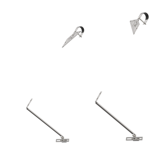Support solaire EcoFlow pour balustrades de balcon en treillis – Panneaux de 250 W