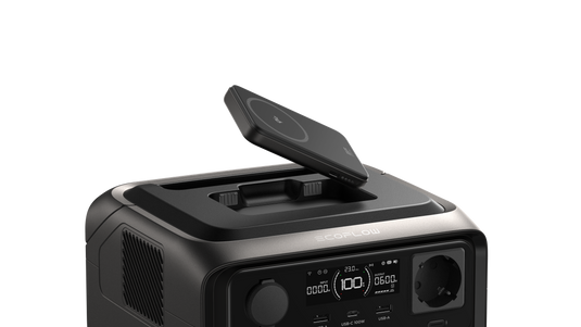 EcoFlow RIVER 3 Plus Max Wireless Powerstation 858 Wh, con Rapid 5k Powerbank, versione UE