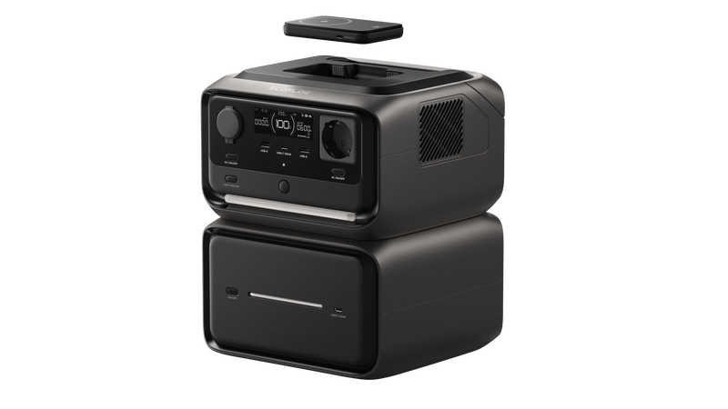 Carica immagine in Galleria Viewer, EcoFlow RIVER 3 Plus Max Wireless Powerstation 858 Wh, con Rapid 5k Powerbank, versione UE
