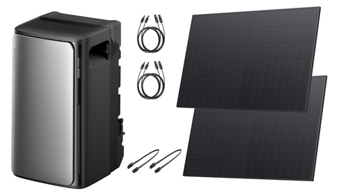 Centrale solaire de balcon EcoFlow | Batterie solaire STREAM Max (1,92 kWh) / Version 600 W CH | Sortie CA 1200 W | 2 MPPT 