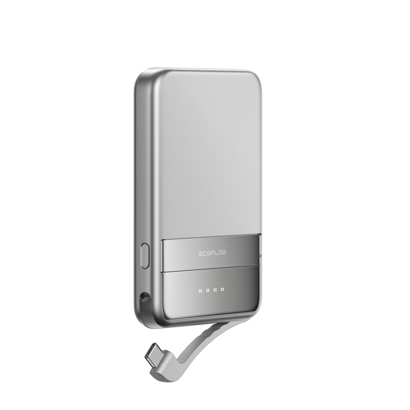 Carica immagine in Galleria Viewer, Power bank magnetico EcoFlow RAPID 10000 mAh grigio (Qi2 MagSafe)
