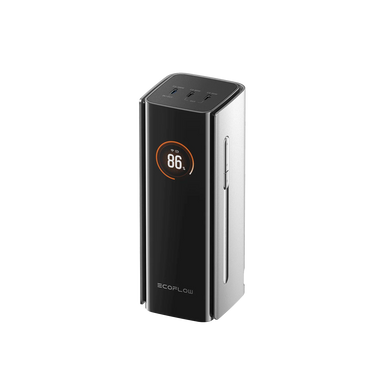 Batterie externe EcoFlow RAPID Pro 20 000 mAh grise | Charge 120 W, décharge jusqu'à 230 W | Câble USB-C rétractable 100 W