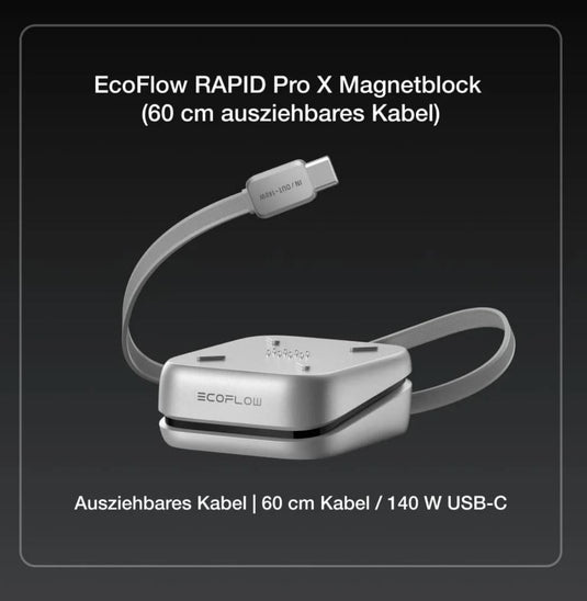 EcoFlow RAPID Pro X Powerbank 27'650 mAh | 320 W laden, bis zu 300 W entladen | USB-C
