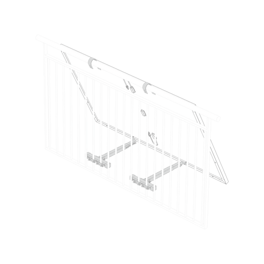 Support solaire EcoFlow pour balustrades de balcon en treillis