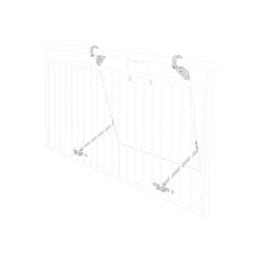 Support solaire EcoFlow pour balustrades de balcon en treillis – Panneaux de 250 W