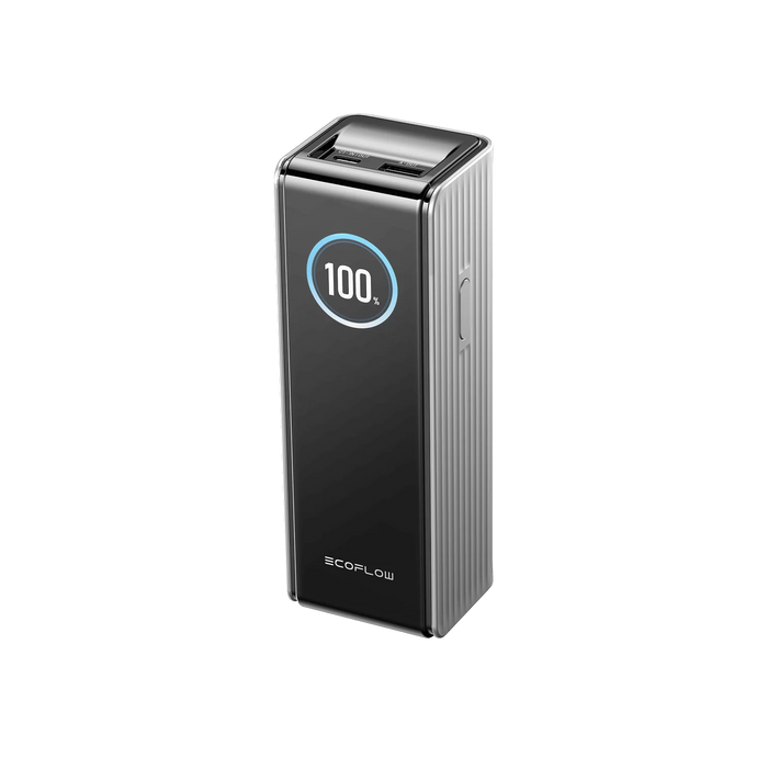 Batterie externe EcoFlow RAPID 25 000 mAh grise | Chargement jusqu'à 140 W, décharge jusqu'à 170 W | USB-C et USB-A