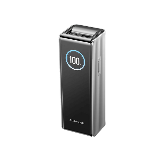 Batterie externe EcoFlow RAPID 25 000 mAh grise | Chargement jusqu'à 140 W, décharge jusqu'à 170 W | USB-C et USB-A