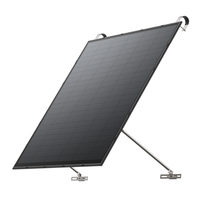 Chargez l&#39;image dans la visionneuse de la galerie, Support solaire EcoFlow pour balustrades de balcon en treillis – Panneaux de 250 W
