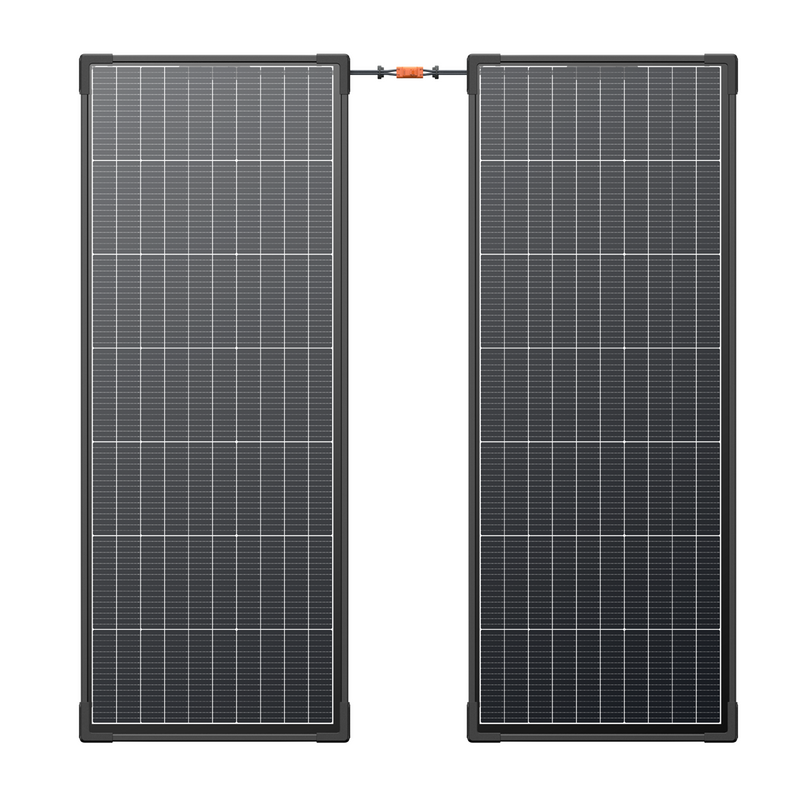 Chargez l&#39;image dans la visionneuse de la galerie, Panneau solaire monocristallin EcoFlow 130 watts rigide (lot de 2)
