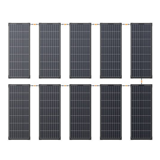 Panneau solaire monocristallin EcoFlow 130 watts rigide (lot de 2)